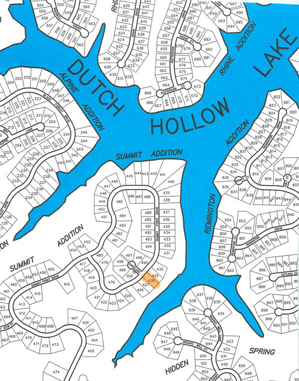 Summit 428 Dutch Hollow Lake Greenway Lot